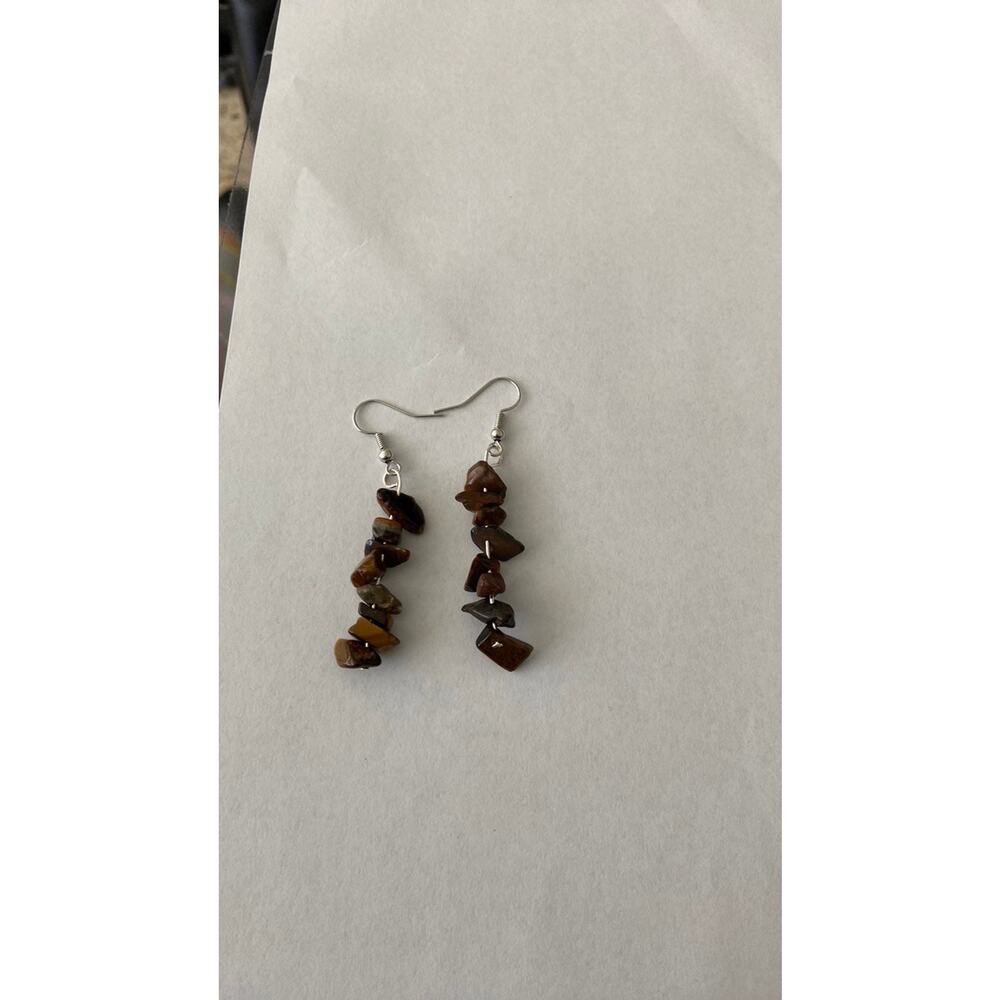 tigers eye earrings
